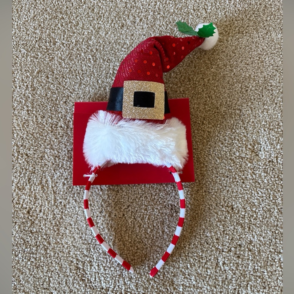 Kohls Celebrate Together Womens Santa Hat Headband One Size Red White